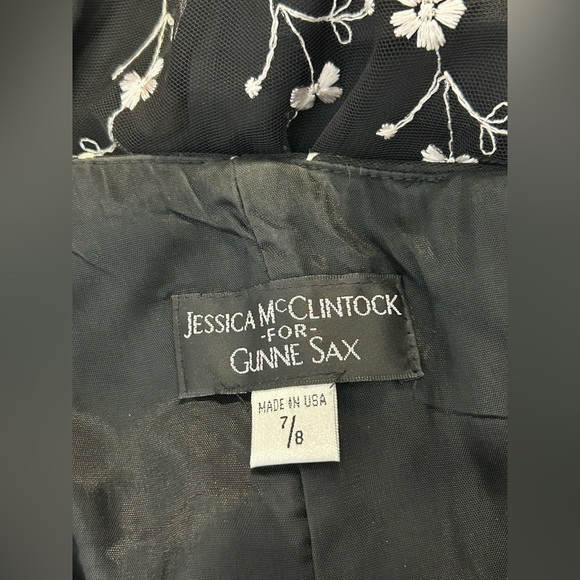 Jessica McClintock Gunne Sax Vintage Y2K Strapless Floral Homecoming Dress - Picture 7 of 10